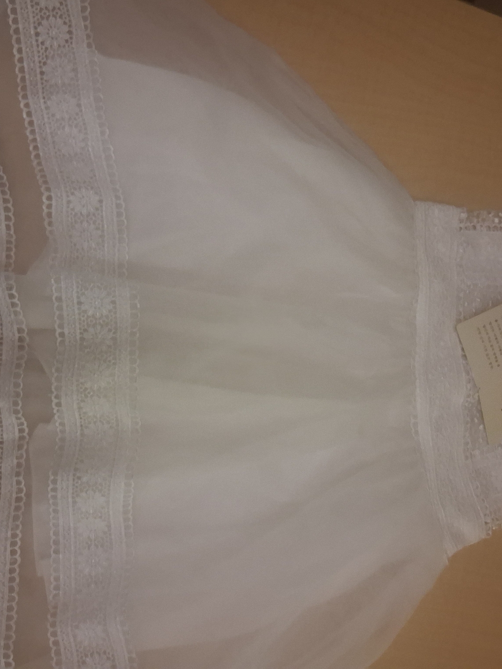 White Lace & Tulle Formal Dress for Girls